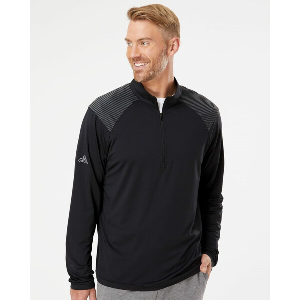 Men's Ultimate365 Lightweight Shoulder Stripe Quarter-Zip Pullover Thumbnail