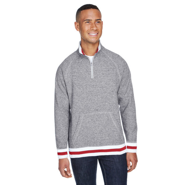 Adult Peppered Fleece Quarter-Zip Thumbnail