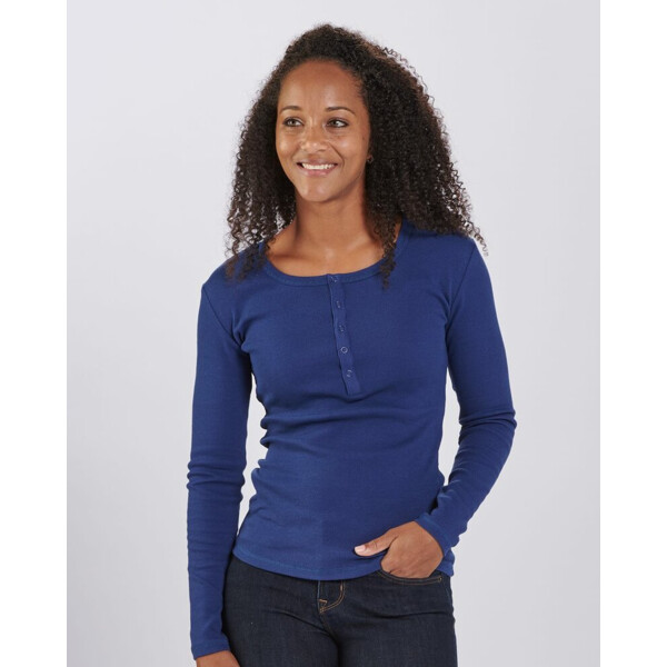 Women's Harper Long Sleeve Henley Thumbnail