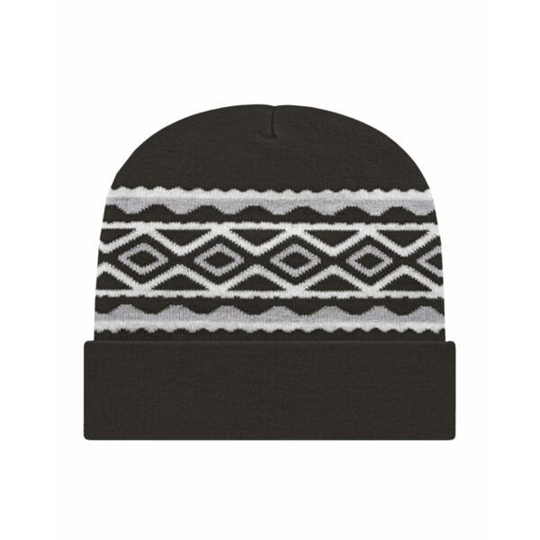 USA- Made Diamond Cuffed Beanie Thumbnail
