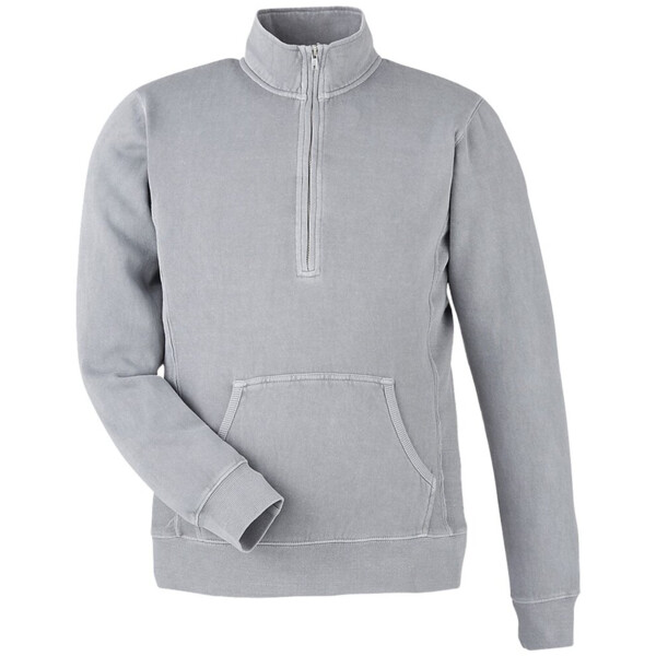 Unisex Pigment-Dyed Fleece Quarter-Zip Pullover Thumbnail
