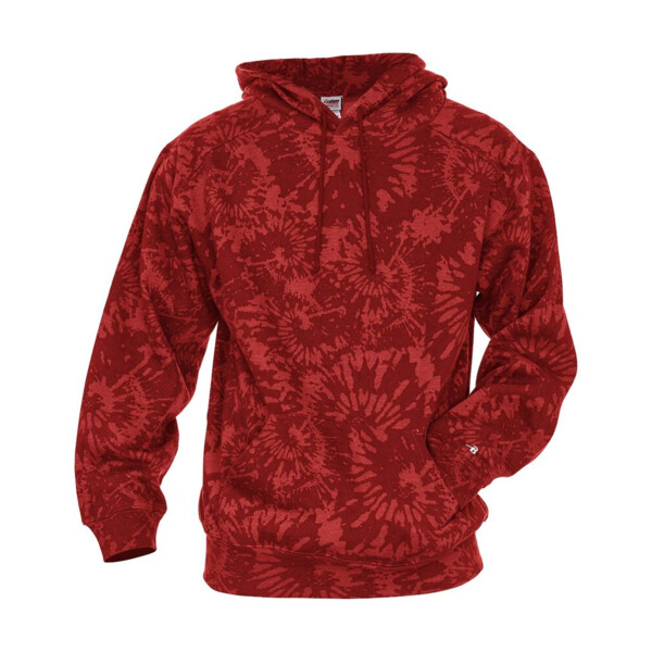 Unisex Tie-Dyed Triblend Hooded Sweatshirt Thumbnail