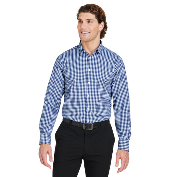 CrownLux Performance® Men's Gingham Shirt Thumbnail