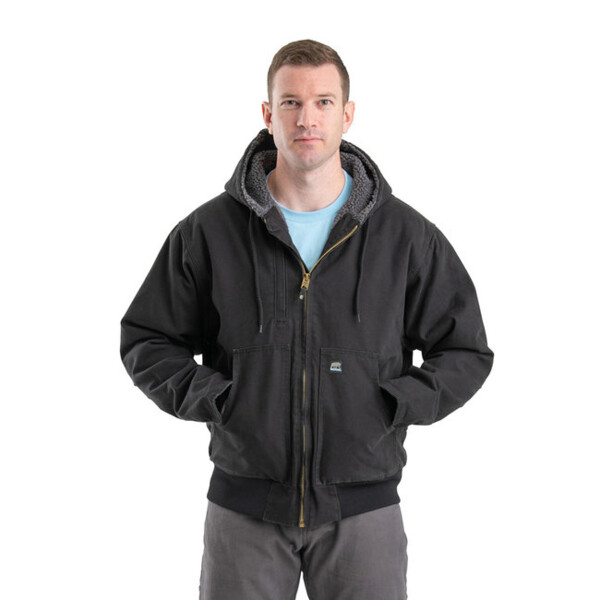Men's Highland Flex180® Washed Duck Hooded Work Jacket Thumbnail
