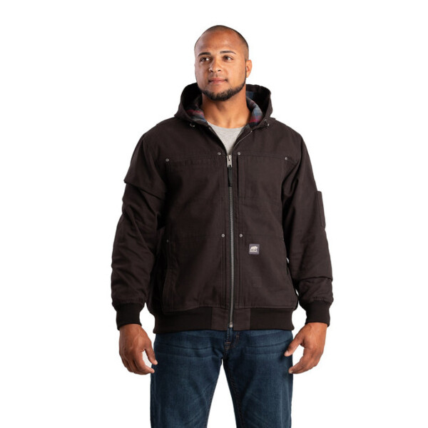 Men's Heartland Duck Flannel-Lined Hooded Jacket Thumbnail