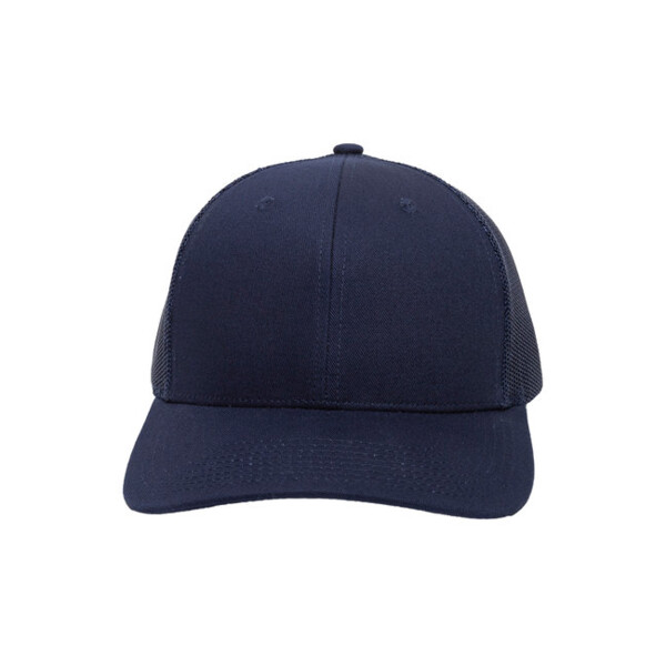 Structured Trucker With Solid Mesh Back Hat Thumbnail