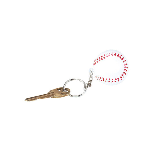 Baseball Shape Stress Ball Keychain Thumbnail