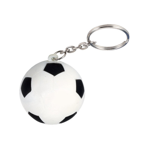 Soccer Ball Shape Stress Ball Keychain Thumbnail
