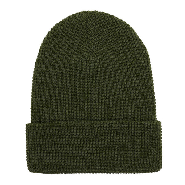 Waffle Cuffed Knit Beanie Thumbnail