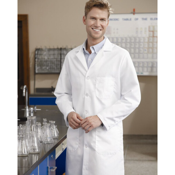 Unisex Button Front Lab Coat Thumbnail