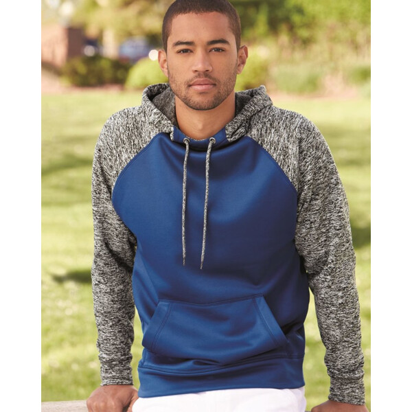 Men's Colorblocked Cosmic Fleece Hooded Sweatshirt Thumbnail