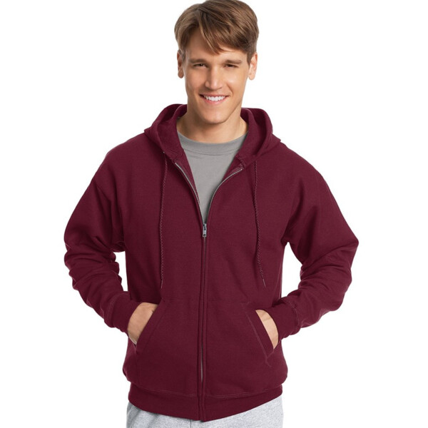 Unisex EcoSmart® Full-Zip Hooded Sweatshirt Thumbnail