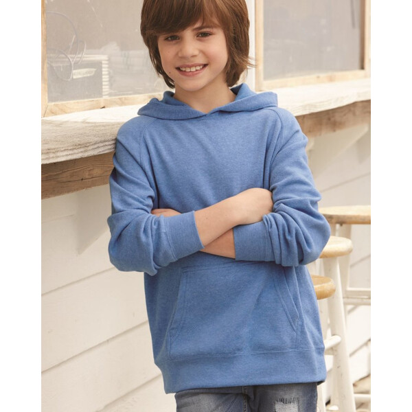 Youth Lightweight Special Blend Raglan Hooded Sweatshirt Thumbnail
