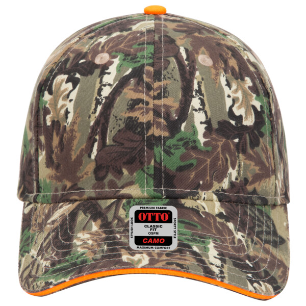 OTTO CAP Camouflage 6 Panel Low Profile Baseball Cap Thumbnail