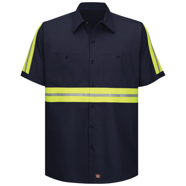 Enhanced Visibility Short Sleeve Cotton Work Shirt Thumbnail