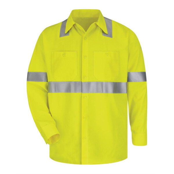 High Visibility Long Sleeve Work Shirt Thumbnail