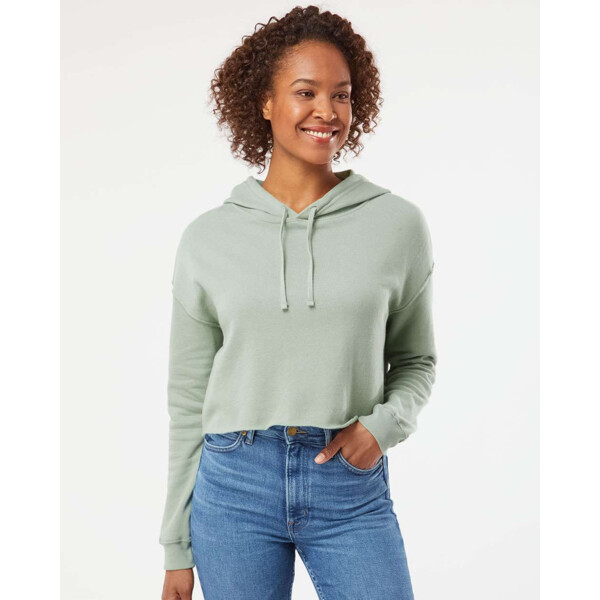 Women’s Lightweight Crop Hooded Sweatshirt Thumbnail