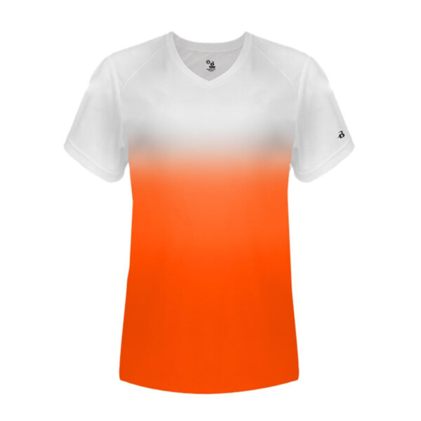 Women's V-Neck Ombre T-Shirt Thumbnail