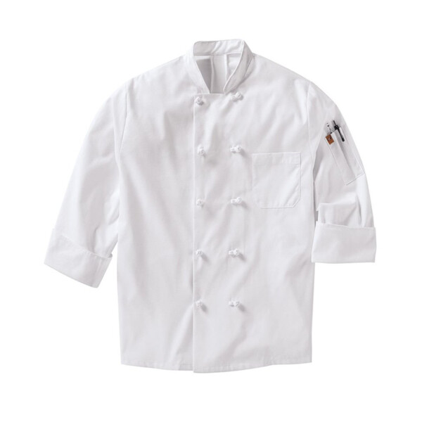 Mimix™ Ten Knot Button Chef Coat with OilBlok Thumbnail