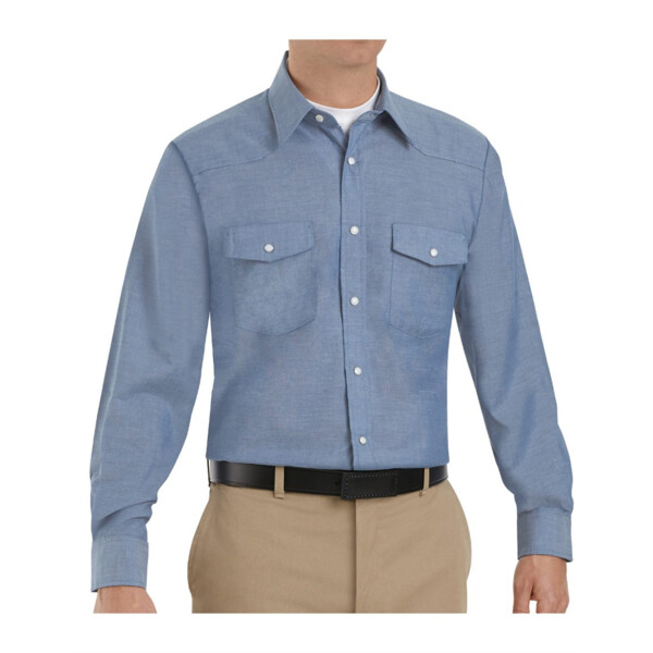 Men's Tall Deluxe Western Style Long Sleeve Shirt Thumbnail