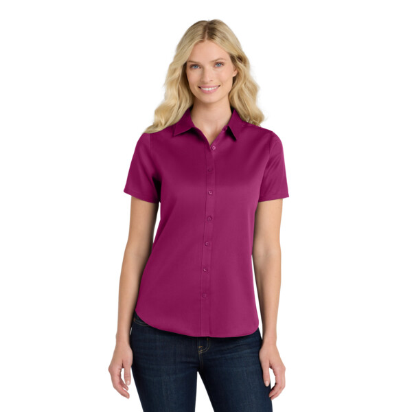 Women's Short Sleeve SuperPro React Twill Shirt Thumbnail