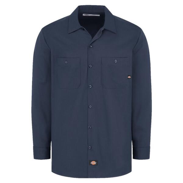 Men's Tall Industrial Cotton Long Sleeve Work Shirt Thumbnail