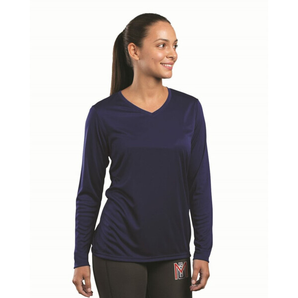 Women's Momentum Long Sleeve V-Neck T-Shirt Thumbnail