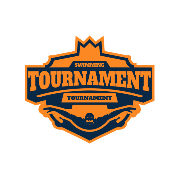 Swimming Tournament logo template Thumbnail