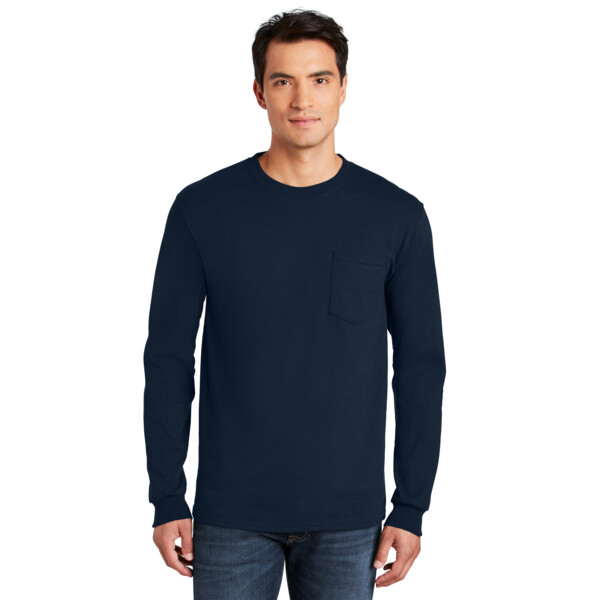 Ultra Cotton® Long Sleeve Pocket T-Shirt Thumbnail
