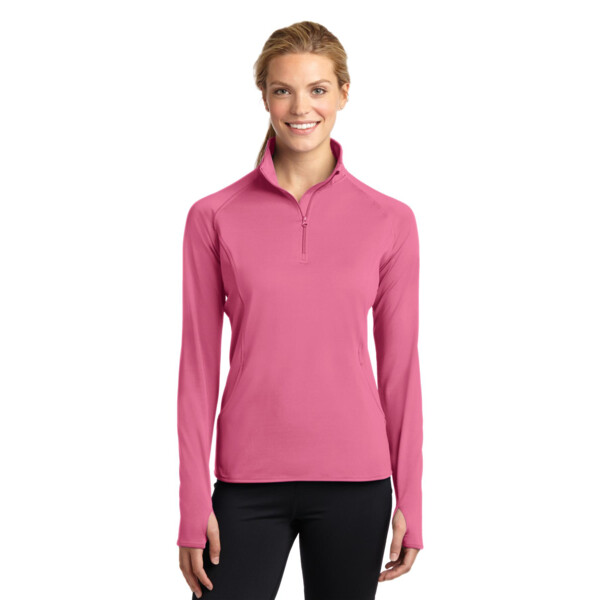 Ladies Sport Wick ® Stretch 1/4 Zip Pullover Thumbnail