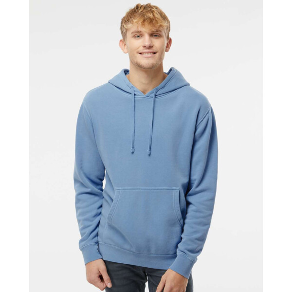 Midweight Pigment-Dyed Hooded Sweatshirt Thumbnail