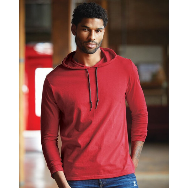 Softstyle® Lightweight Hooded Long Sleeve T-Shirt Thumbnail