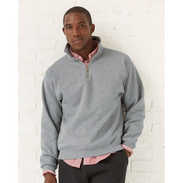 Super Sweats NuBlend® Quarter-Zip Cadet Collar Sweatshirt Thumbnail