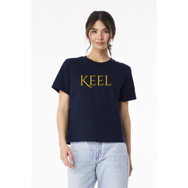 Keel Women's 6 Ounce Heavyweight Navy Tee Thumbnail