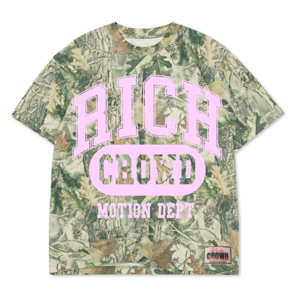 Rich Crowd Motion Dept Short Sleeve Camo Tee Thumbnail