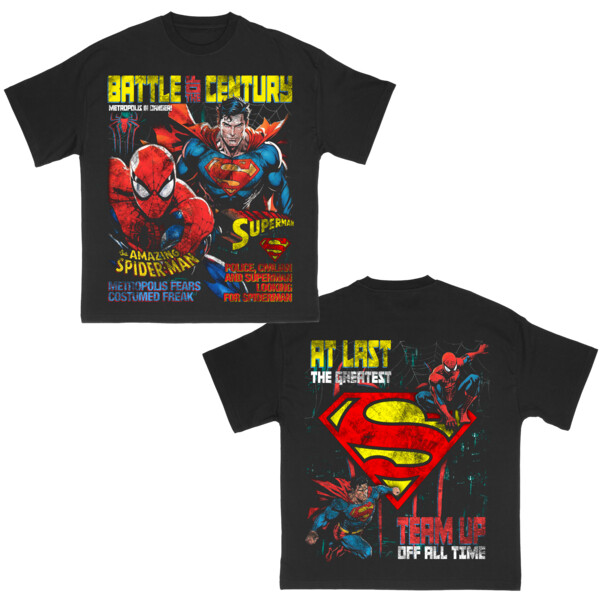 Superman & Spiderman "Battle of the Century" Tee Thumbnail