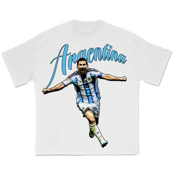 Argentina Messi "GOAT 10" Tee Thumbnail