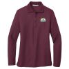 Ladies Silk Touch Long Sleeve Polo Thumbnail