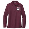 Ladies Silk Touch Long Sleeve Polo Thumbnail
