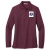 Ladies Silk Touch Long Sleeve Polo Thumbnail