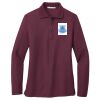 Ladies Silk Touch Long Sleeve Polo Thumbnail