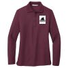 Ladies Silk Touch Long Sleeve Polo Thumbnail