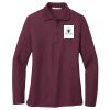 Ladies Silk Touch Long Sleeve Polo Thumbnail