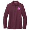 Ladies Silk Touch Long Sleeve Polo Thumbnail