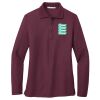 Ladies Silk Touch Long Sleeve Polo Thumbnail